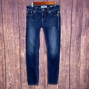 DAYTRIP Virgo ankle skinny blue jeans dark wash 26